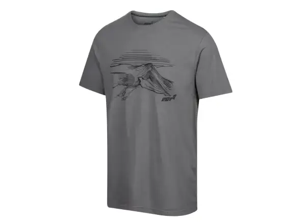 Inov-8 Graphic Tee Helvellyn pánské tričko krátký rukáv Grey vel. L