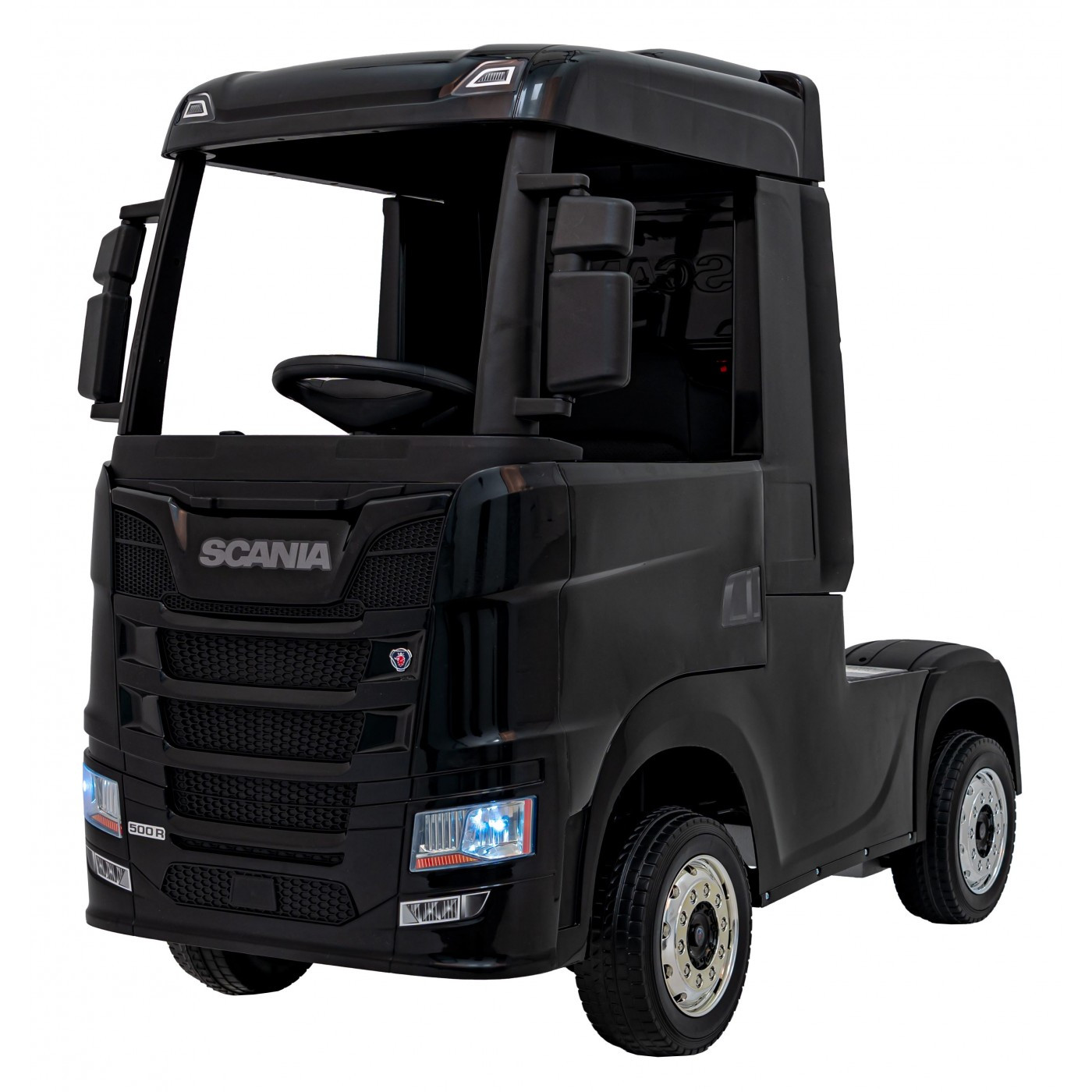 mamido Elektrický kamion Scania R-SERIE 4x4 černý