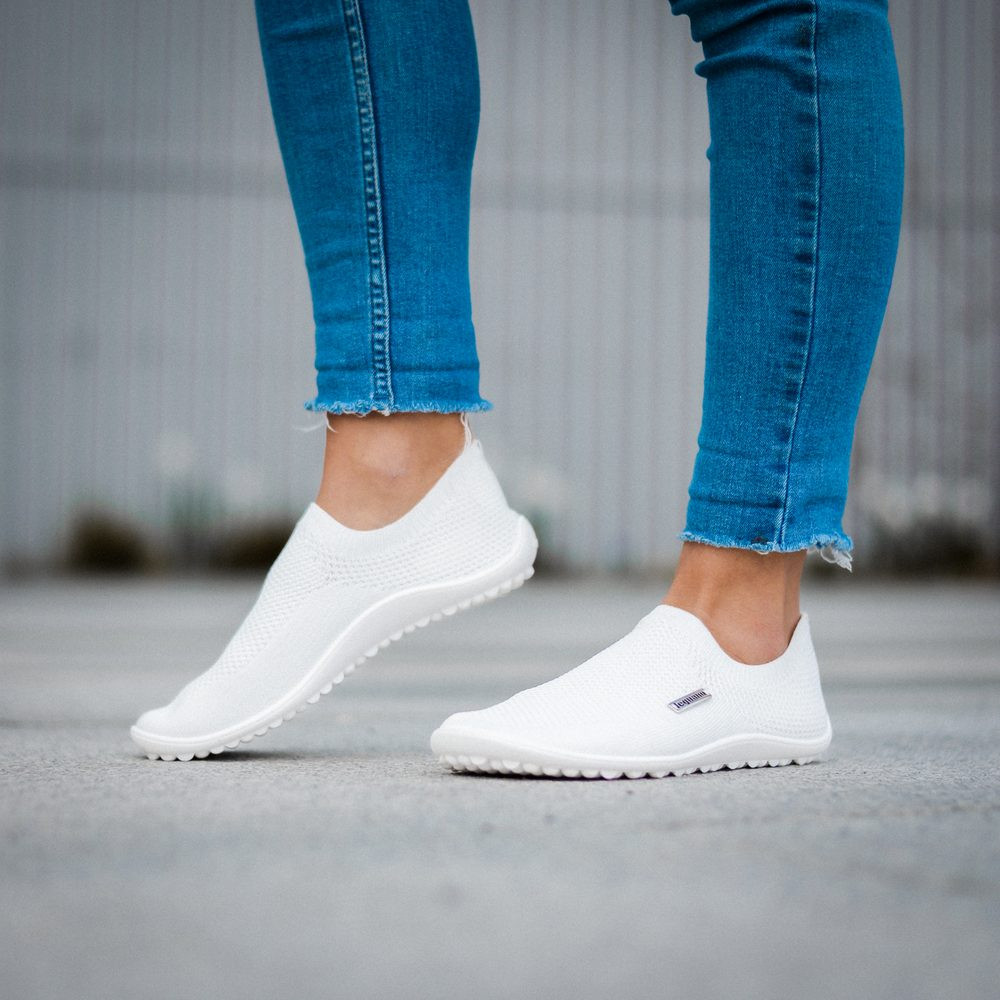 Leguano SCIO White Barefoot slip on boty - 36