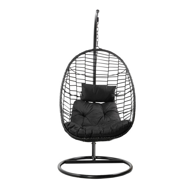 Závěsné křeslo SOLEI černé 848211