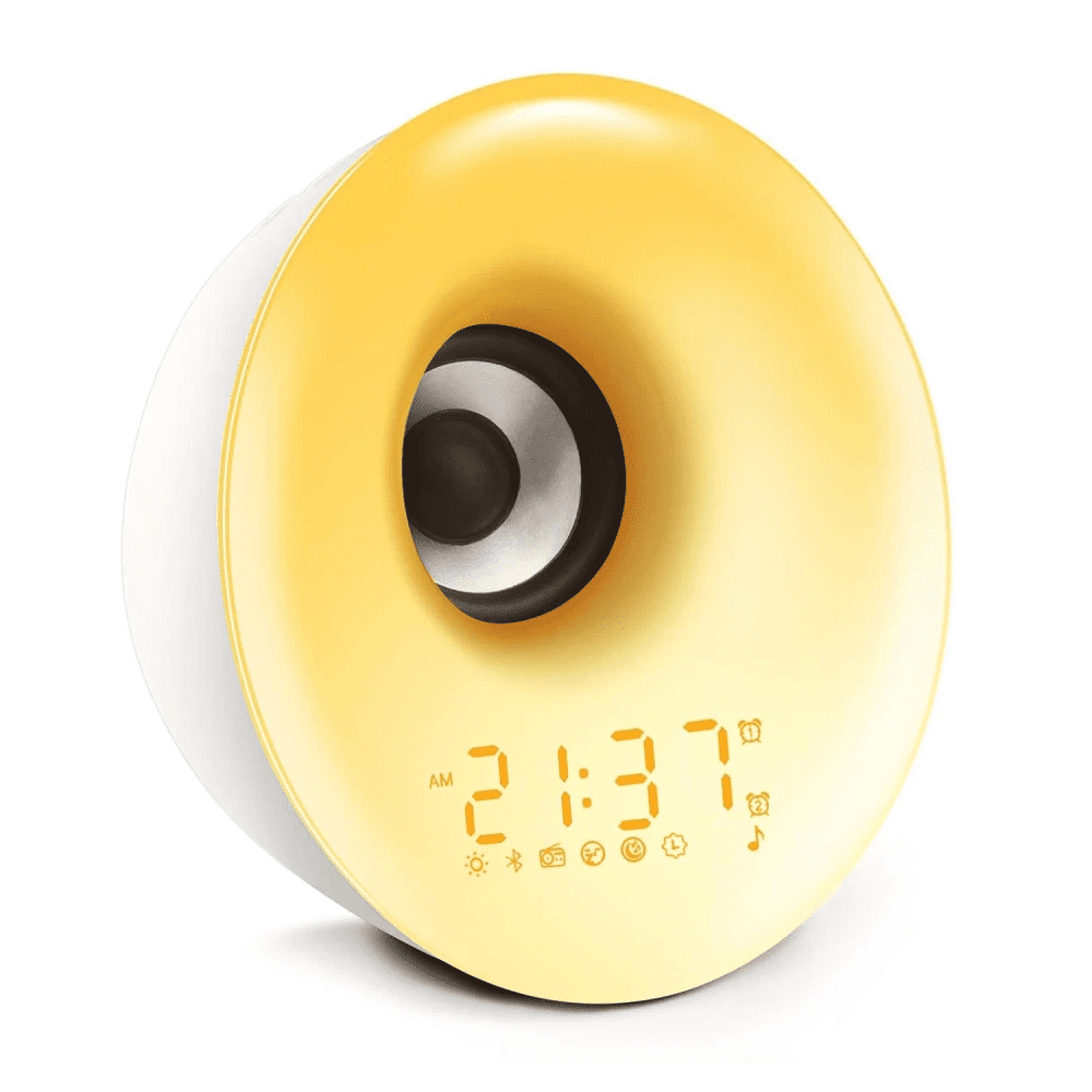 Interlook MCAC-01 | Budík s LED osvětlením | Noční lampa se simulací východu slunce | Budík s rádiem 5052