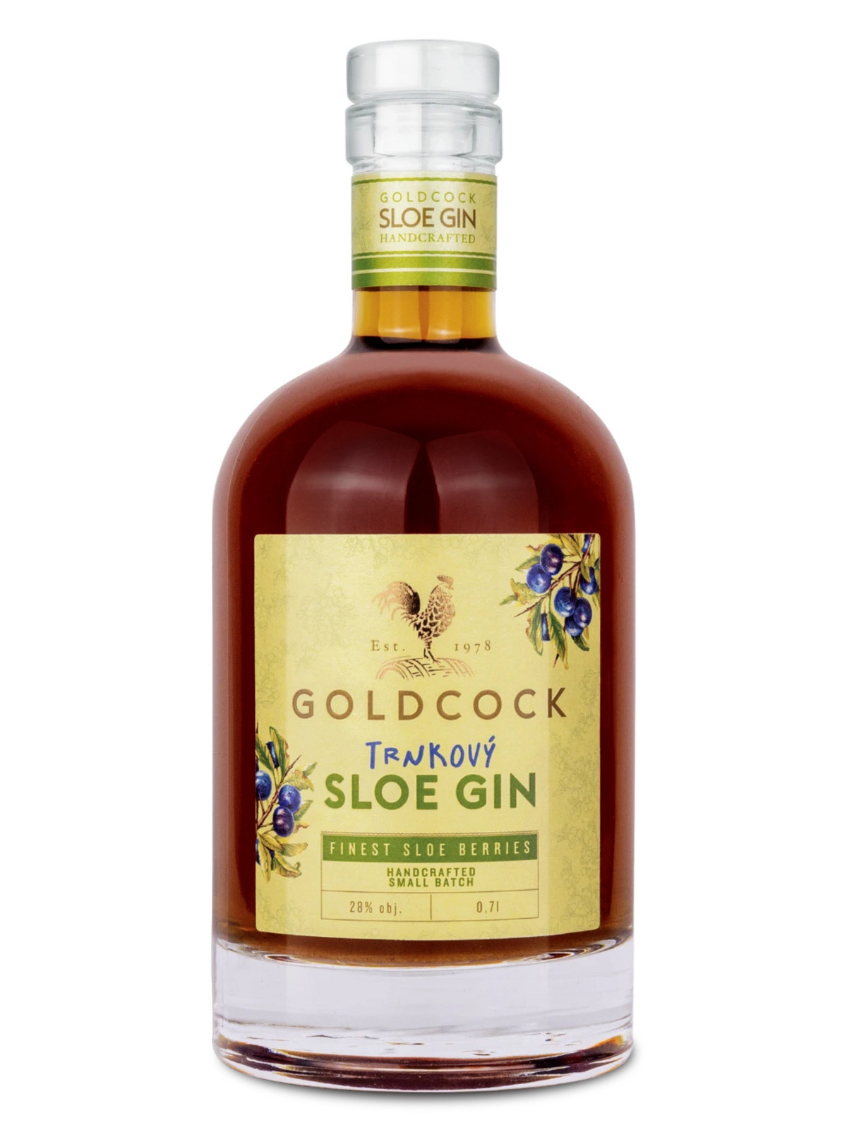 GOLDCOCK Whisky GOLDCOCK SLOE Trnkový gin 28% 0,7l