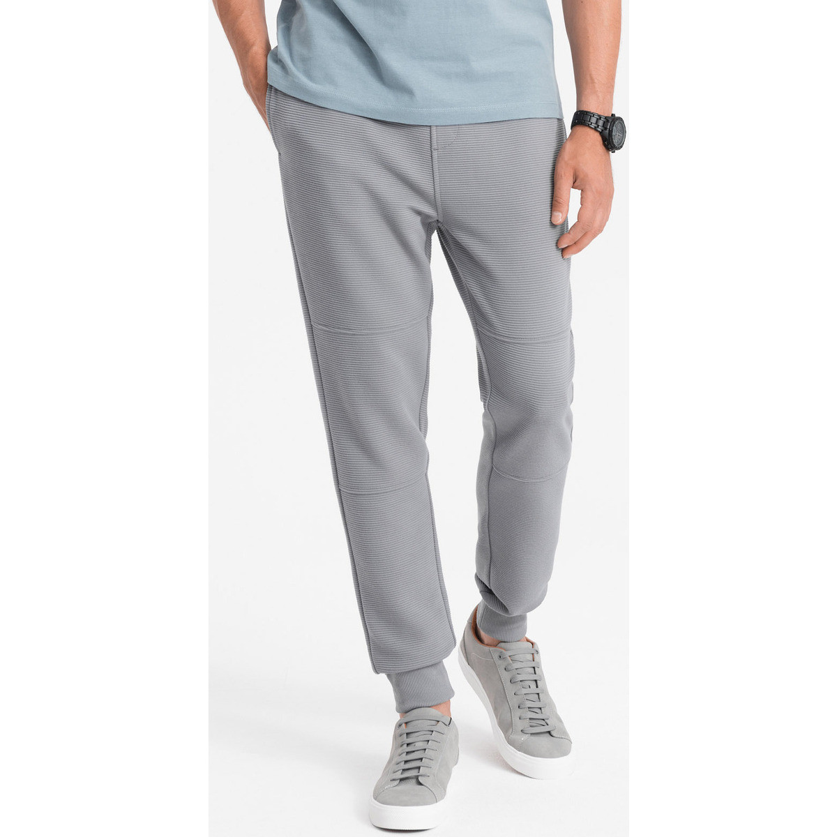 Ombre  Pánské tepláky Maladr šedá  Šedá