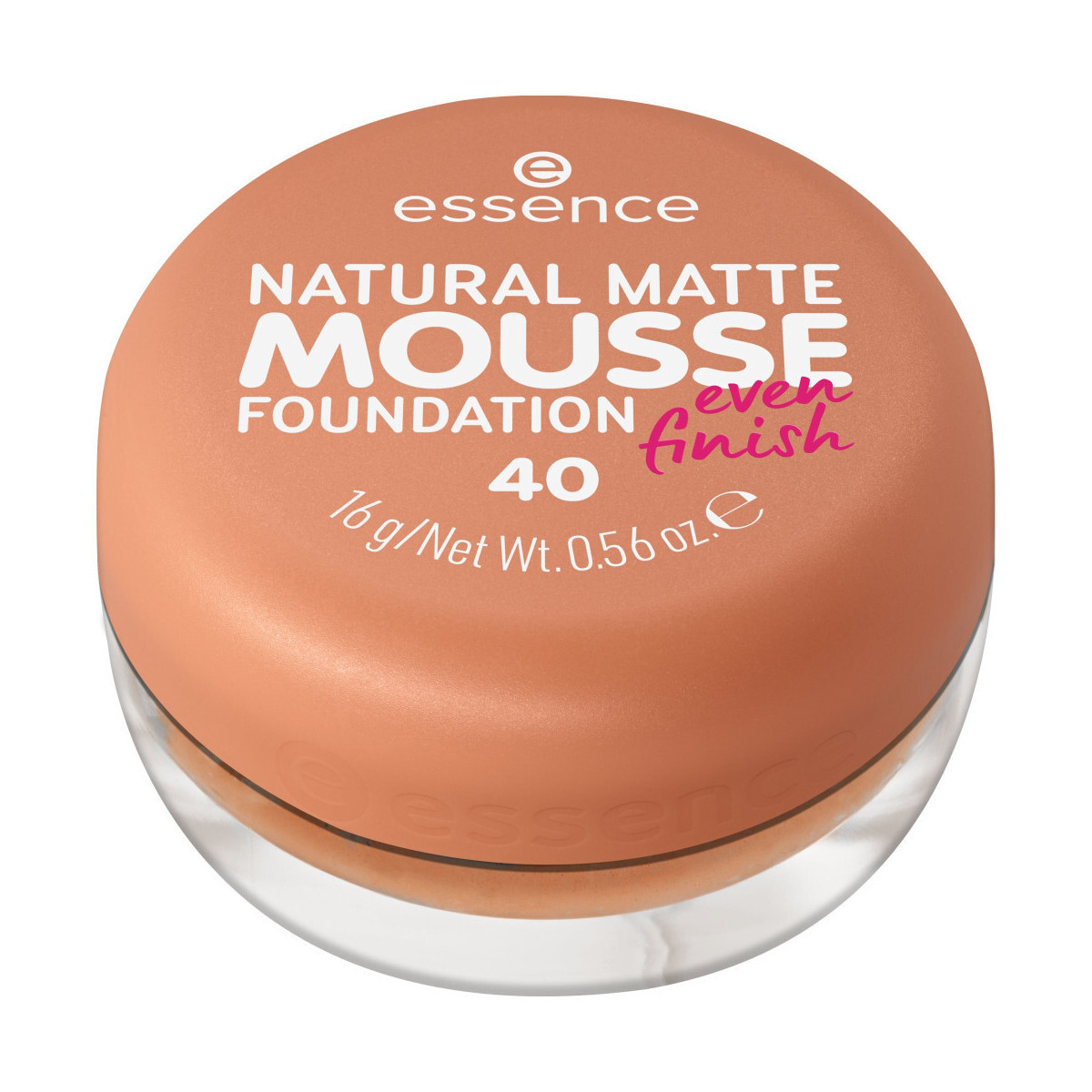 Essence  Natural Matte Mousse Foundation - 40  Žlutá