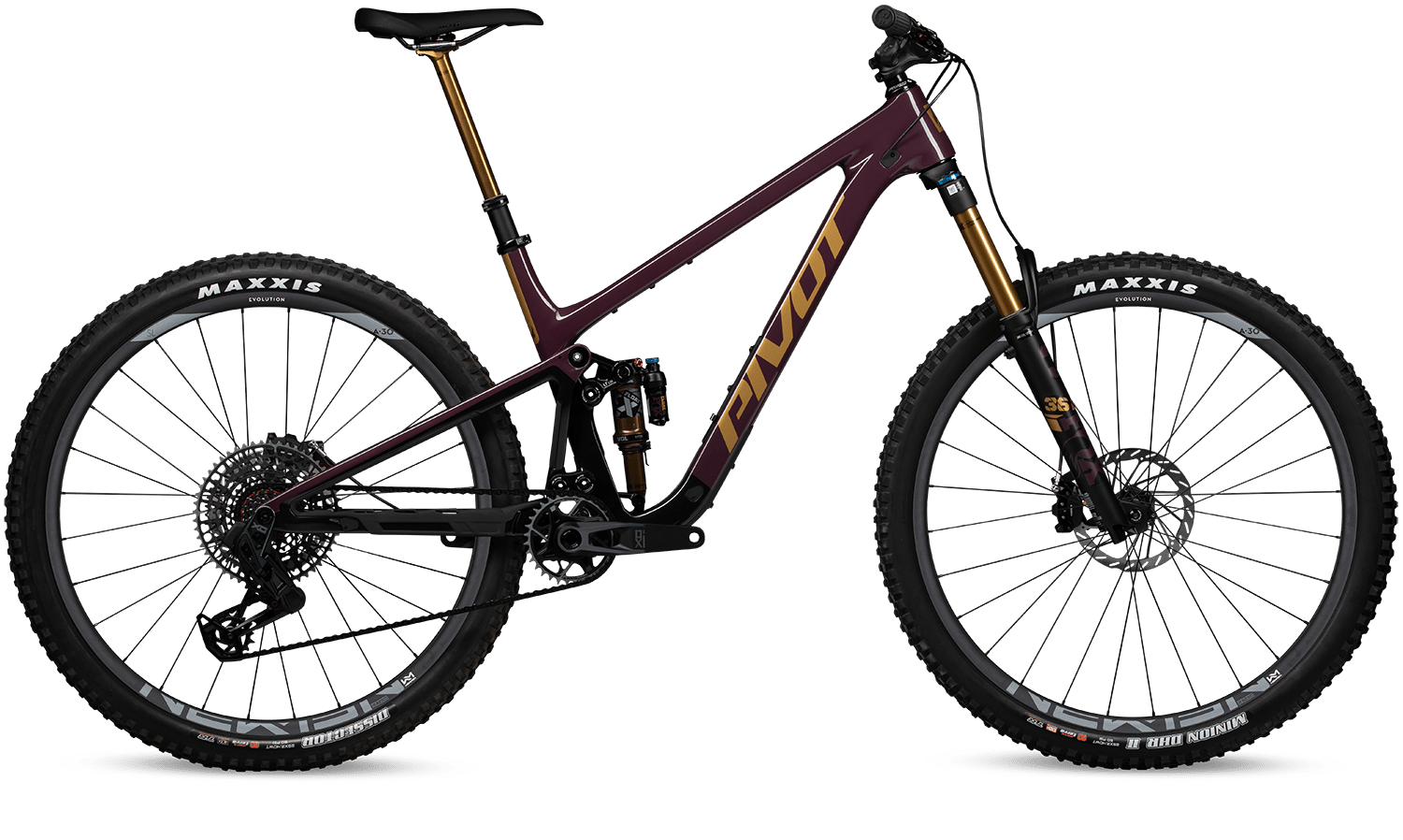 Celoodpružené kolo Pivot Trailcat LT Pro X0 Eagle Transmission Barva: Doctor Purple, Velikost: XS