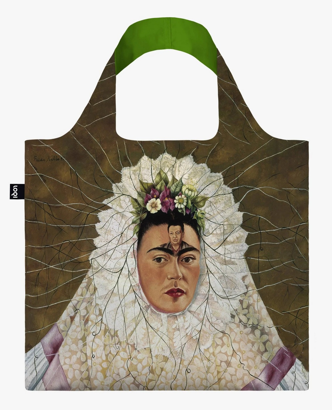 Skládací nákupní taška LOQI FRIDA KAHLO Self Portrait as a Tehuana