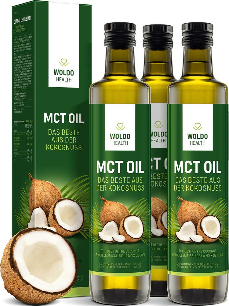 MCT oil kokosový (3x500ml) - WoldoHealth®