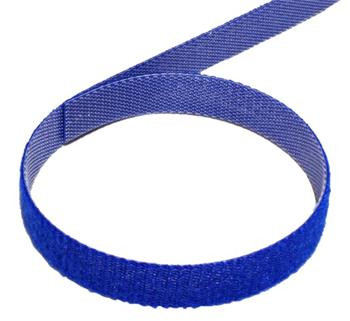 VELCRO Stahovací páska 10mm, suchý zip, 25m, modrá