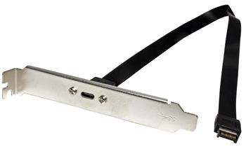 InLine USB 10Gbps záslepka, 1x USB C konektor, 30cm, USB E klíč A