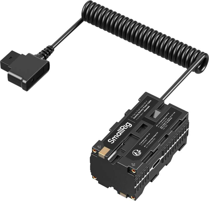 SmallRig 4884 D-Tap to Dual-Sided NP-F Dummy Battery Power Cable