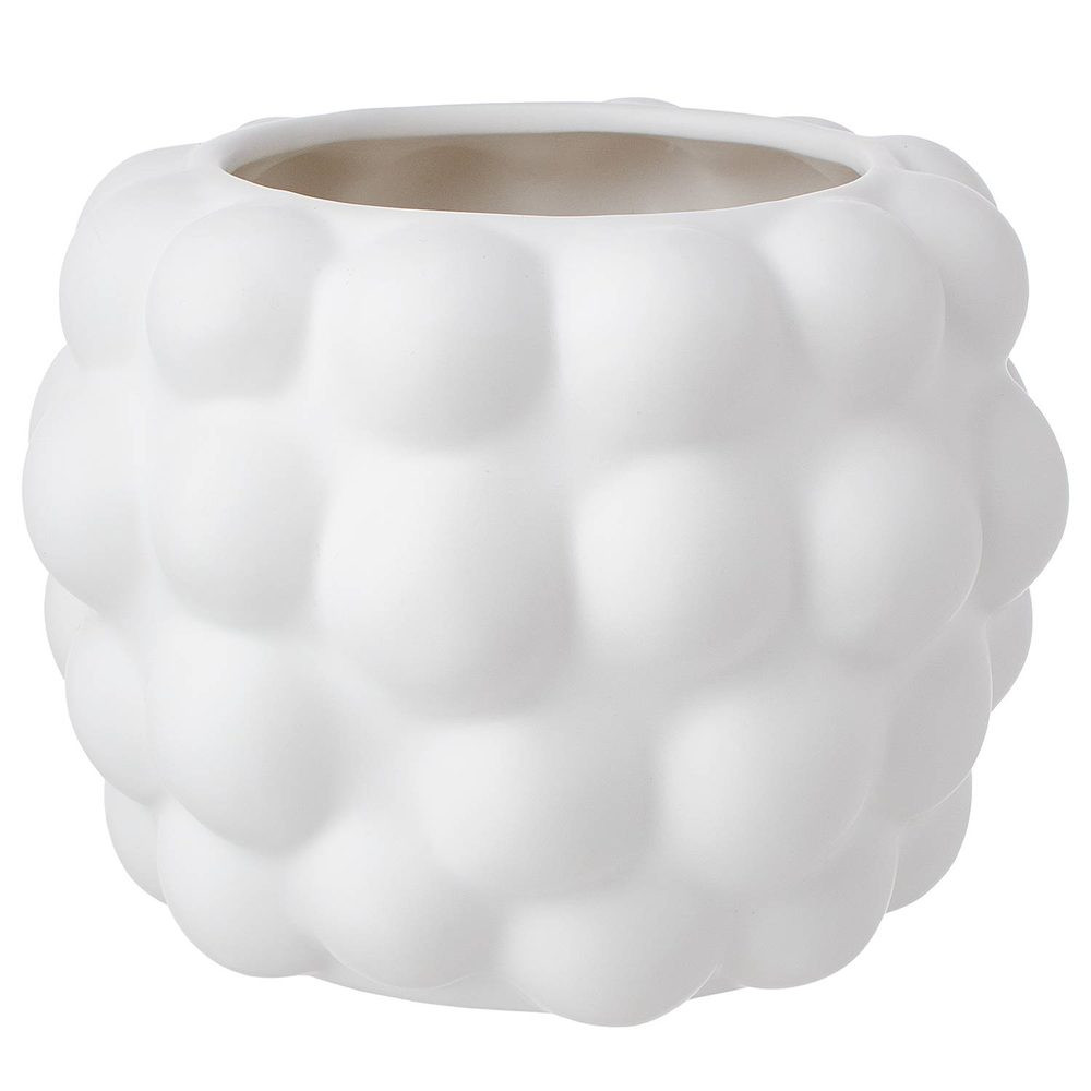 CLOUDY Květináč 13 cm - bílá