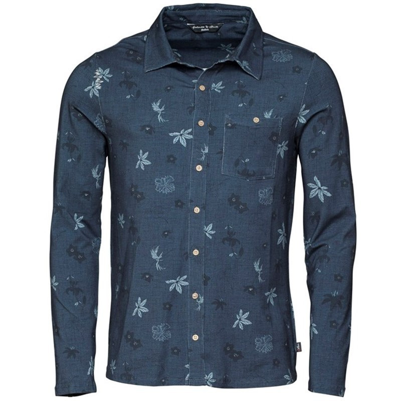 Chillaz Pánská košile Chillaz Sebastian Alps Flowers Dark Blue