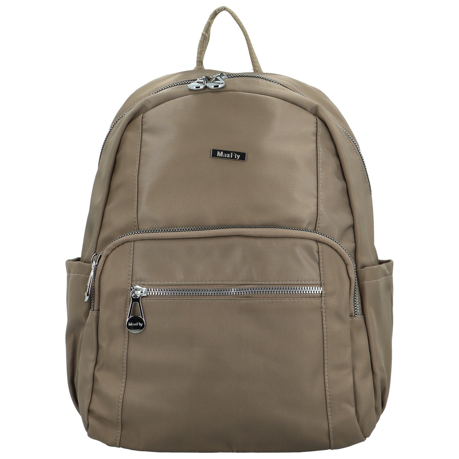 Trendy dámský textilní batoh MaxFly Anallis, camel