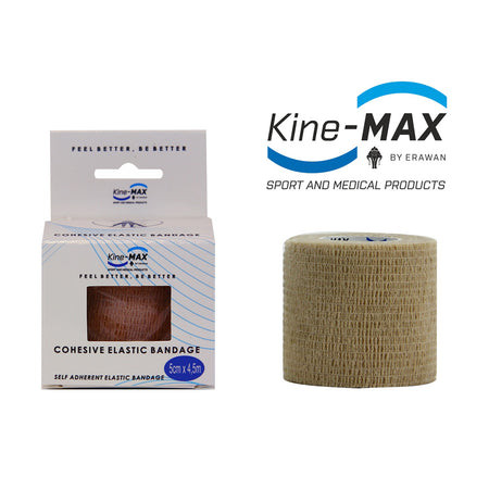 Kine-MAX Samofixační elastické obinadlo-5cm,7,5cm,10cm - béžová 5cm
