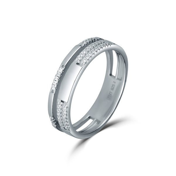 Prsten se syntetickými kameny 126-404-9146 50