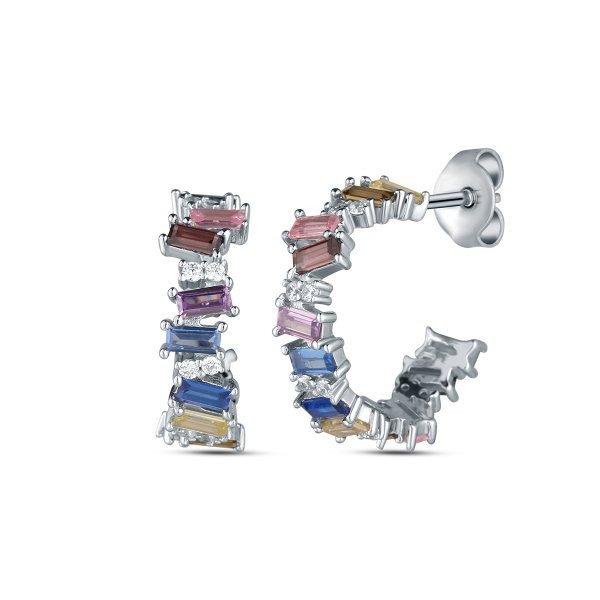 Náušnice se syntetickými kameny 136-404-009479-0000