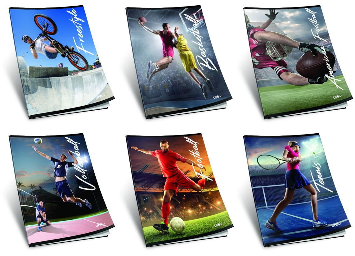 Sešit (440) A4 nelinkovaný, 42l, SPORT