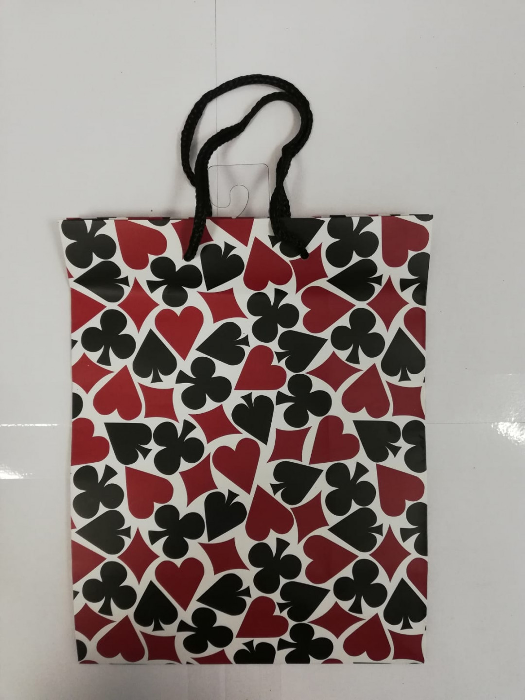 Goleto Dárková taška s motivem karet 23 x 17 x 9 cm | 5 kusů