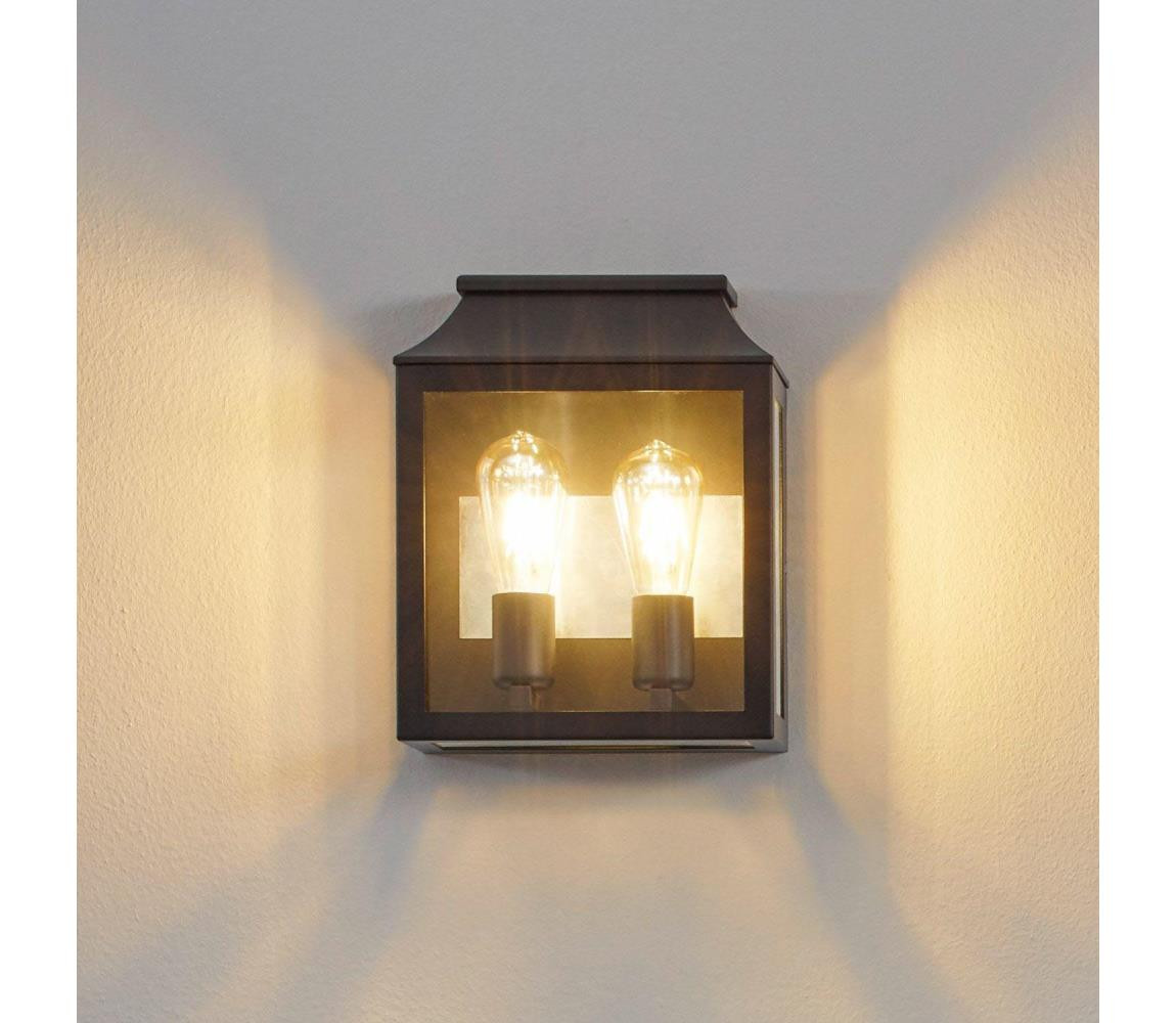 Eglo Eglo 97294 - Venkovní nástěnné svítidlo SONCINO 2xE27/60W/230V IP44