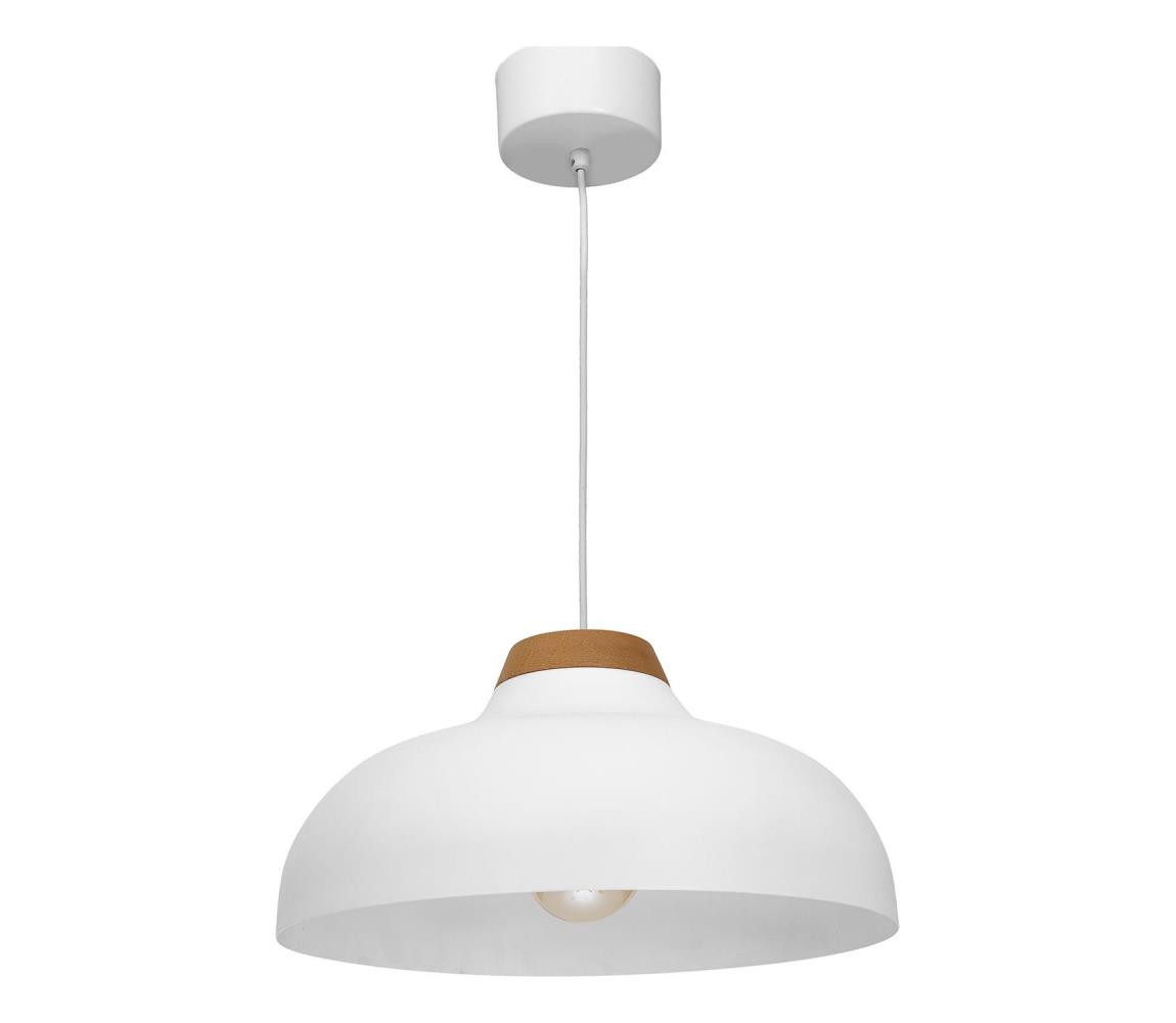 Lustr na lanku BURGOS 1xE27/60W/230V bílá