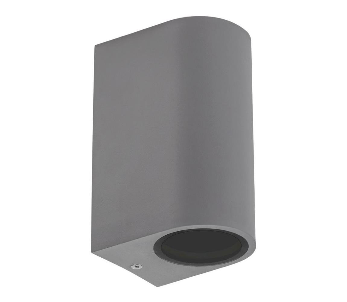Venkovní nástěnné svítidlo PARETE 2xGU10/6W/230V IP54 šedá