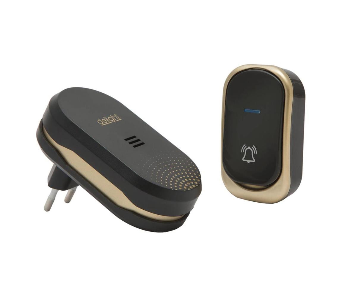 Bezdrátový zvonek do zásuvky 230V černá