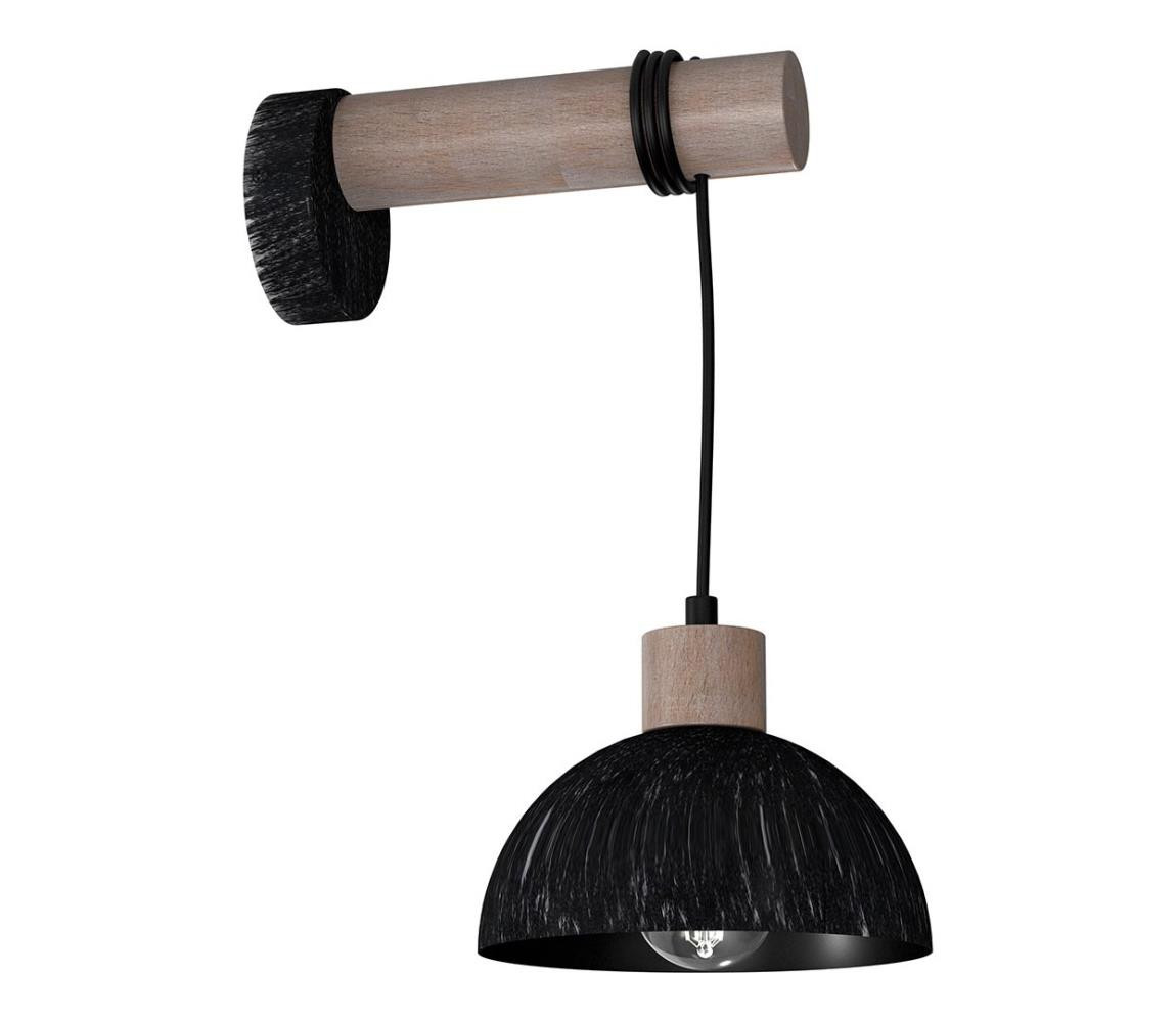 Nástěnné svítidlo ERIK 1xE27/60W/230V hnědá/černá