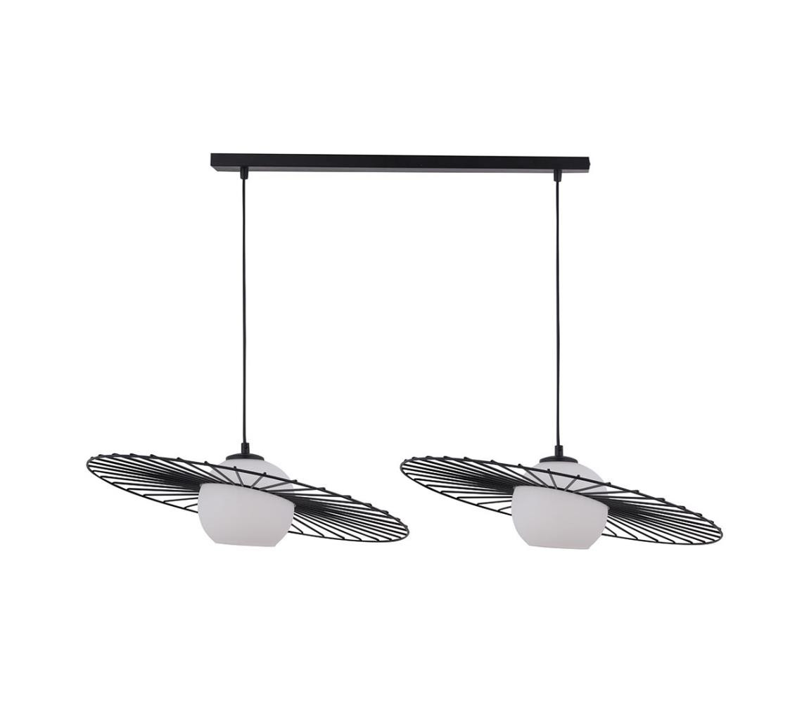 Lustr na lanku SOL 2xE27/60W/230V černá