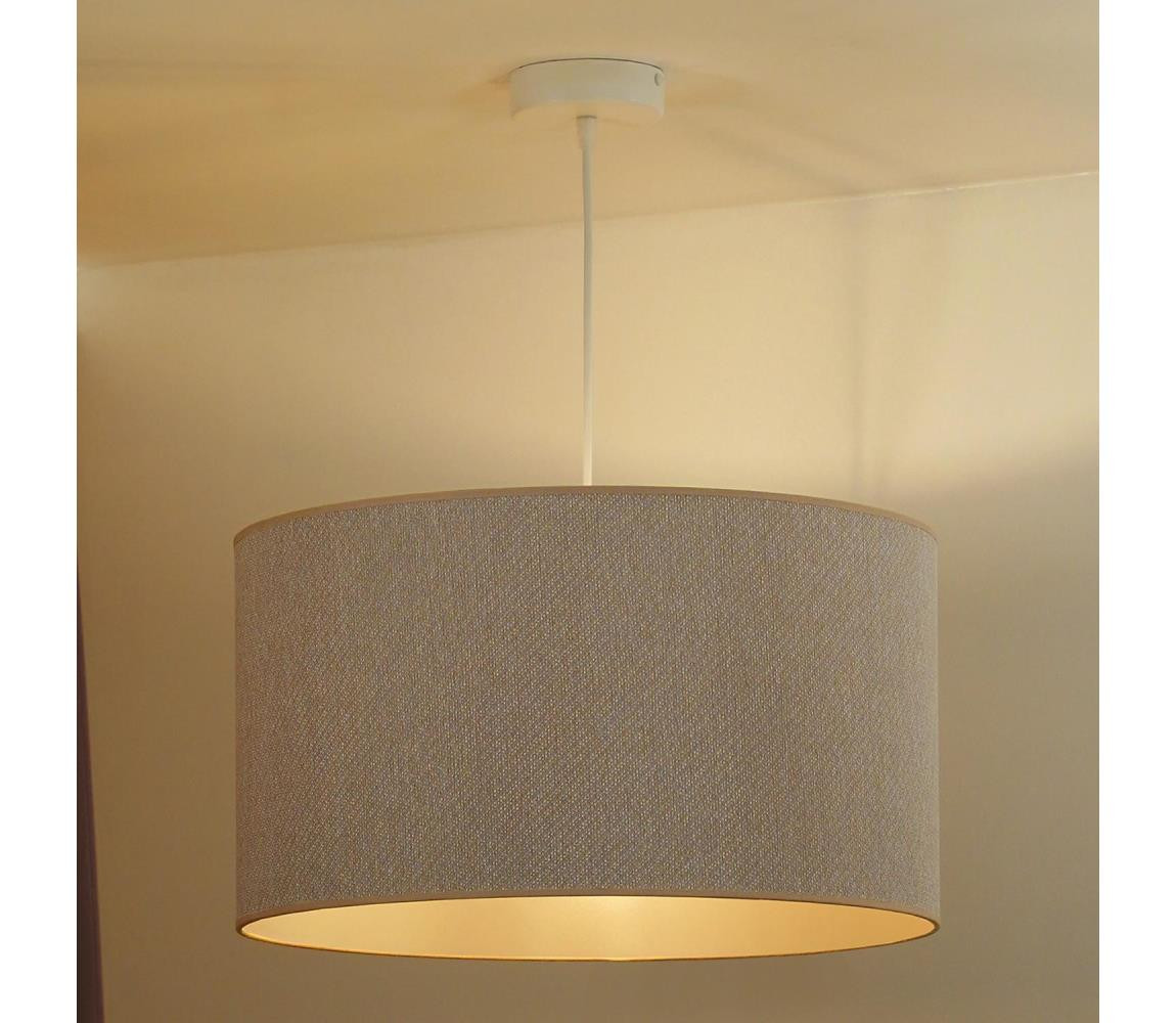 - Lustr na lanku ROLLER ECO RECYCLING 1xE27/15W/230V pr. 45 cm krémová