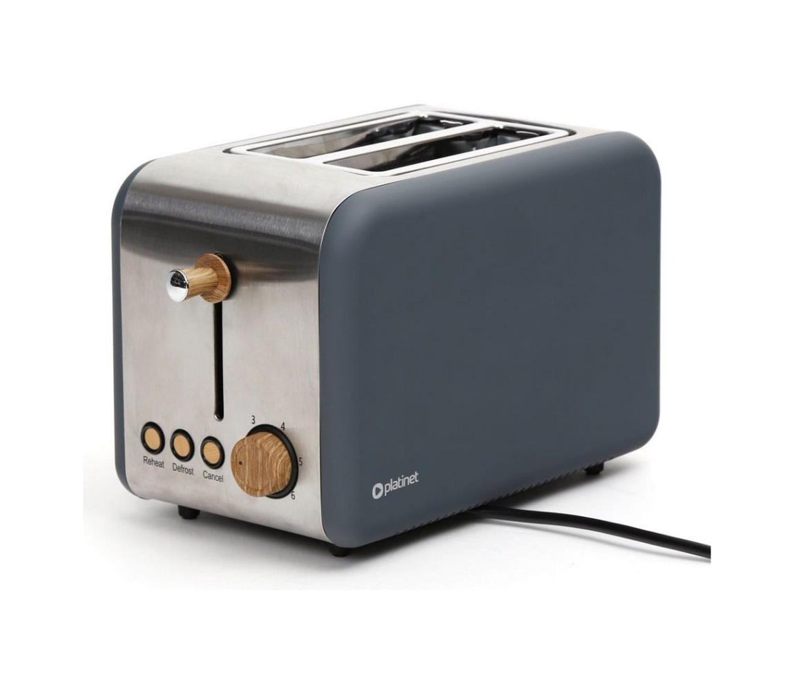 Topinkovač s dvěma otvory 900W/230V nerez/šedá