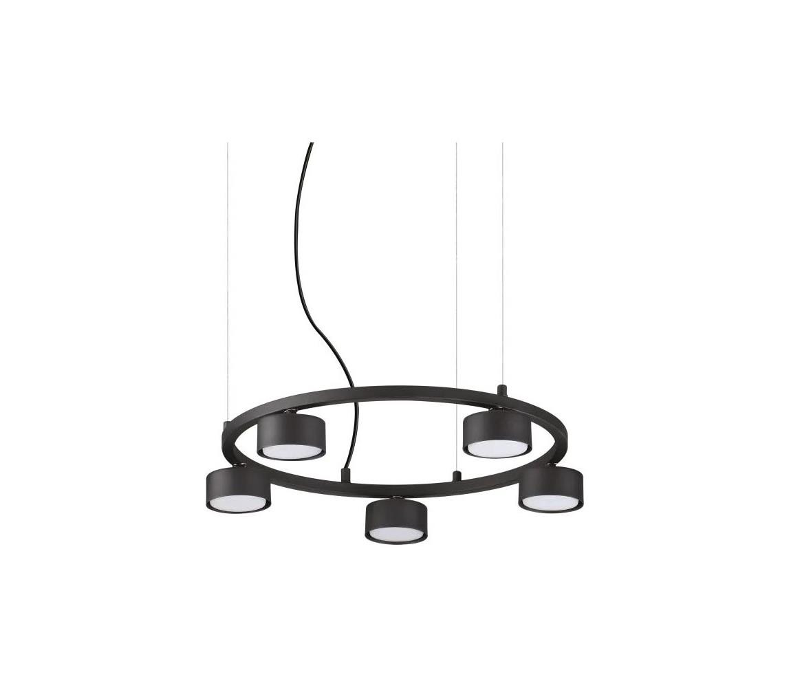 Ideal Lux Ideal Lux - LED Lustr na lanku MINOR 5xGX53/9W/230V pr. 50 cm černá