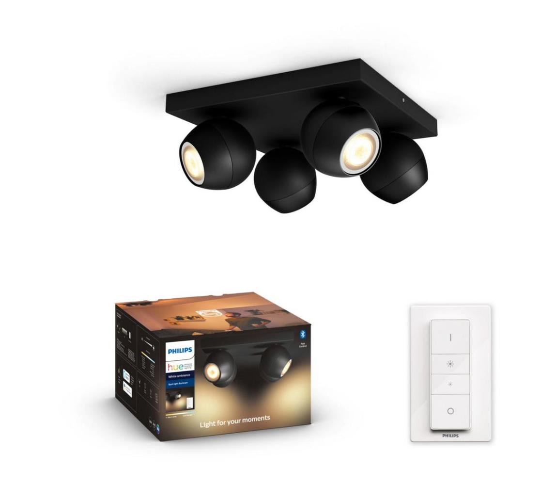 Philips Philips 50474/30/P6 - LED Stmívatelné bodové svítidlo Hue BUCKRAM 4xGU10/5W/230V