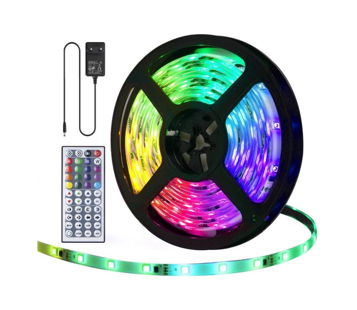 B.V.  - LED RGB Stmívatelný venkovní pásek 5m LED/24W/12/230V IP65 + DO