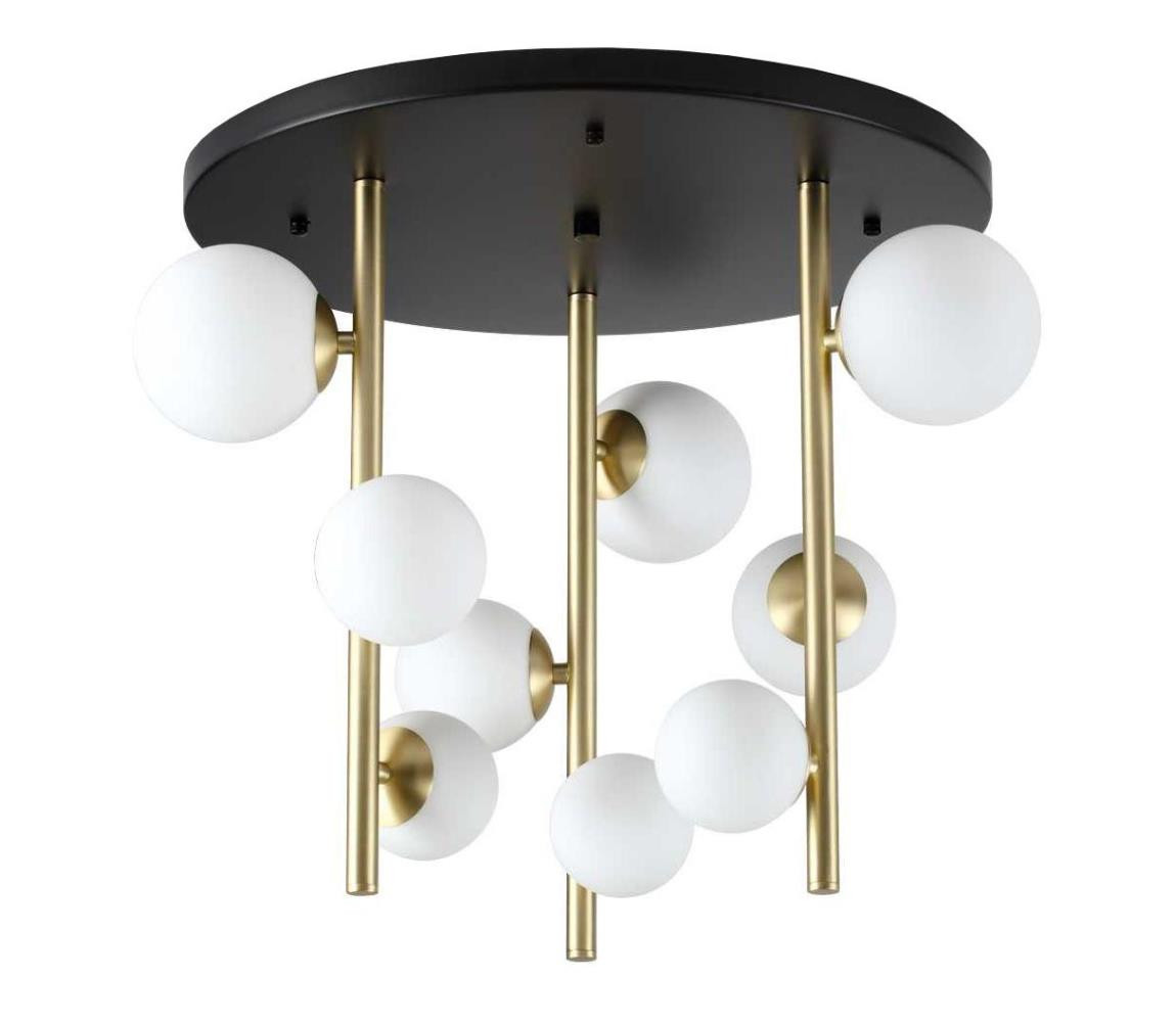 Ideal Lux Ideal Lux - LED Lustr na tyči PERLAGE 9xG9/3W/230V pr. 55 cm zlatá/bílá