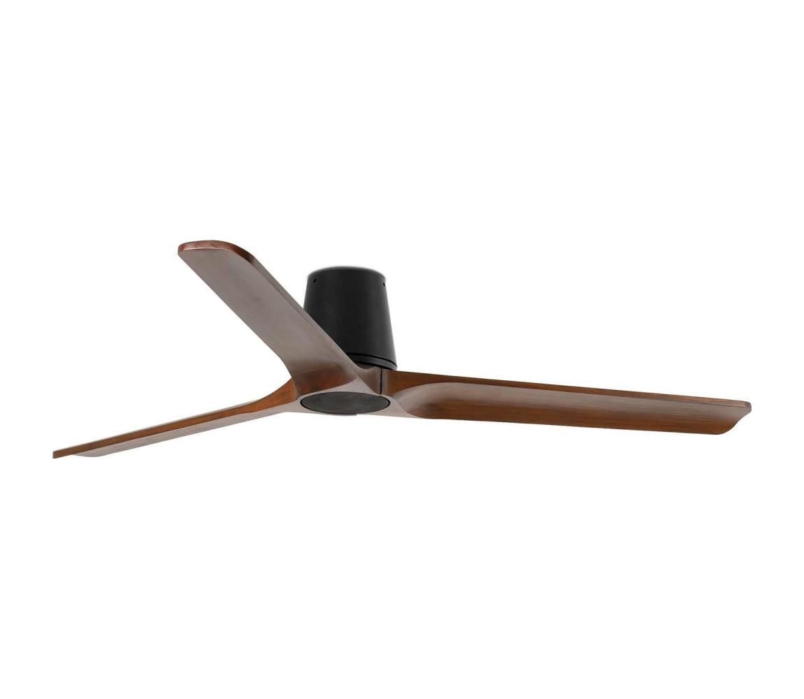 FARO Barcelona FARO 33839 - Stropní látor HEYWOOD TUB L borovice/černá pr. 132 cm + DO