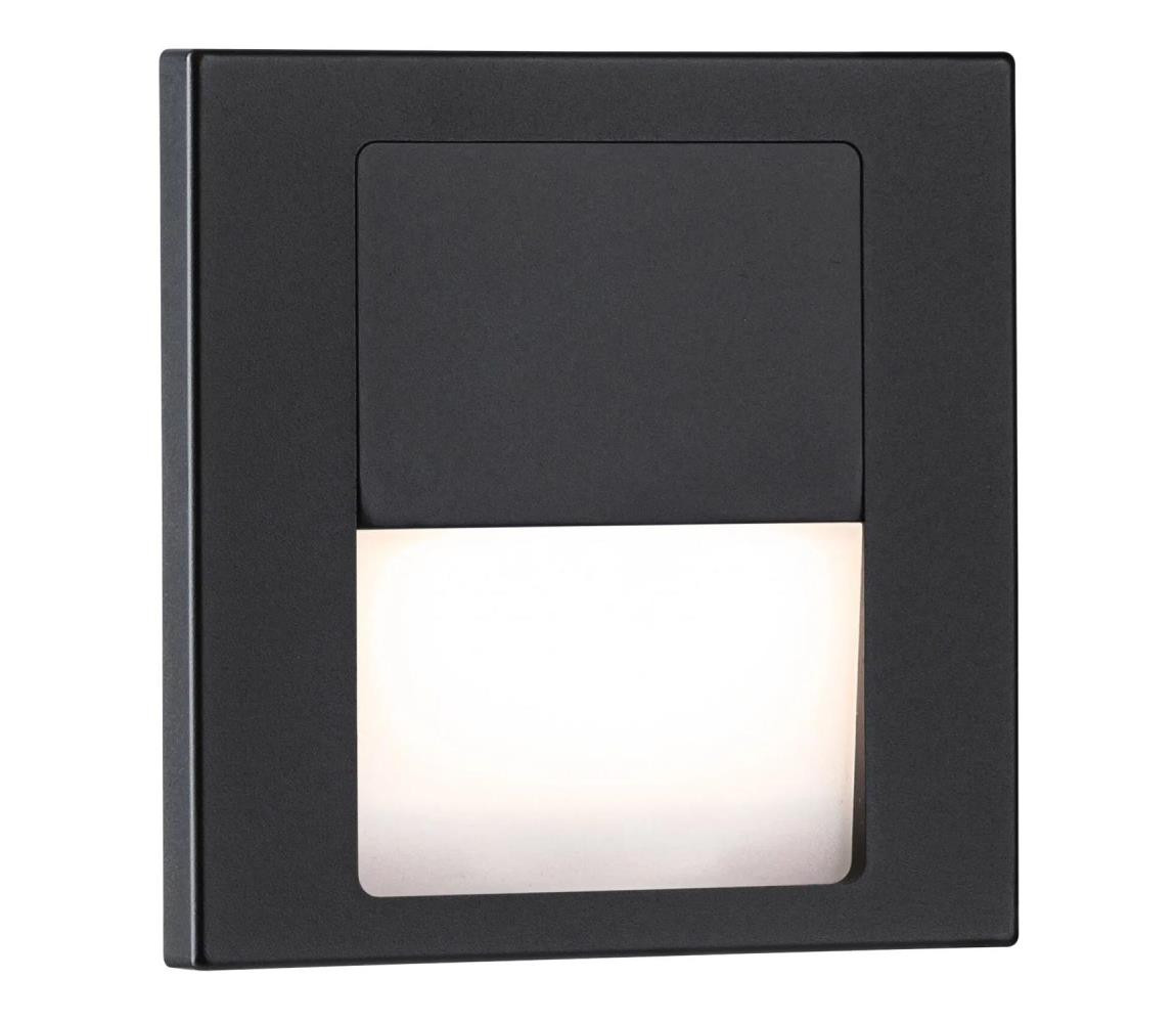 Paulmann Paulmann 80001 - LED/1W Schodišťové svítidlo TSARO 230V Follow/černá