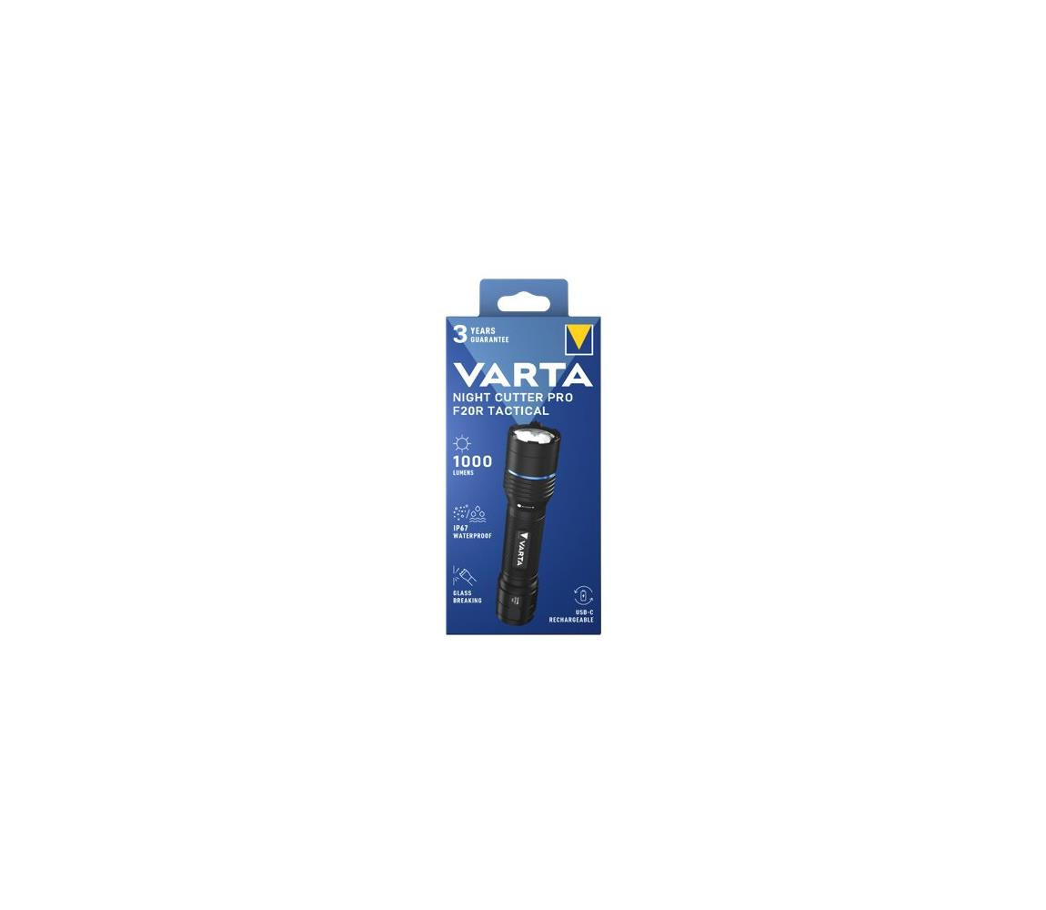VARTA Varta 18920101111 - LED Nabíjecí svítilna NIGHT CUTTER PRO F20R LED/USB IP67