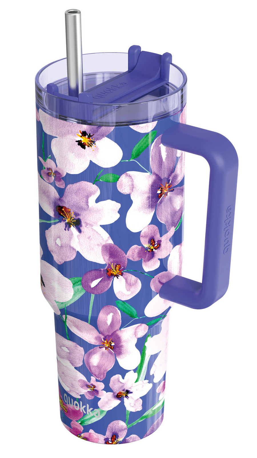 Termohrnek Stream s brčkem, 1,2l, Quokka, flower clusk