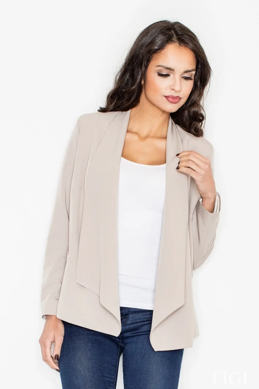 Dámský svetr M435 beige