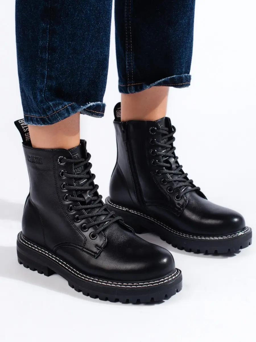 Jedinečné workery černé dámské bez podpatku