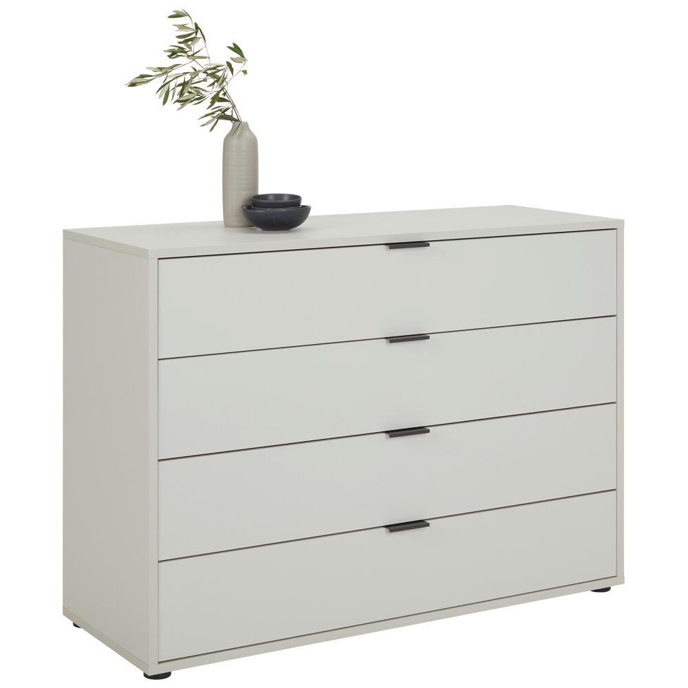 Komoda se 4 zásuvkami Bounty, šedá