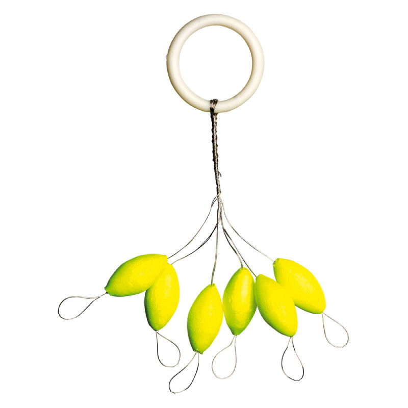 Iron Trout plovák Leuchtpilot oválný žlutý 6x13mm-8059022