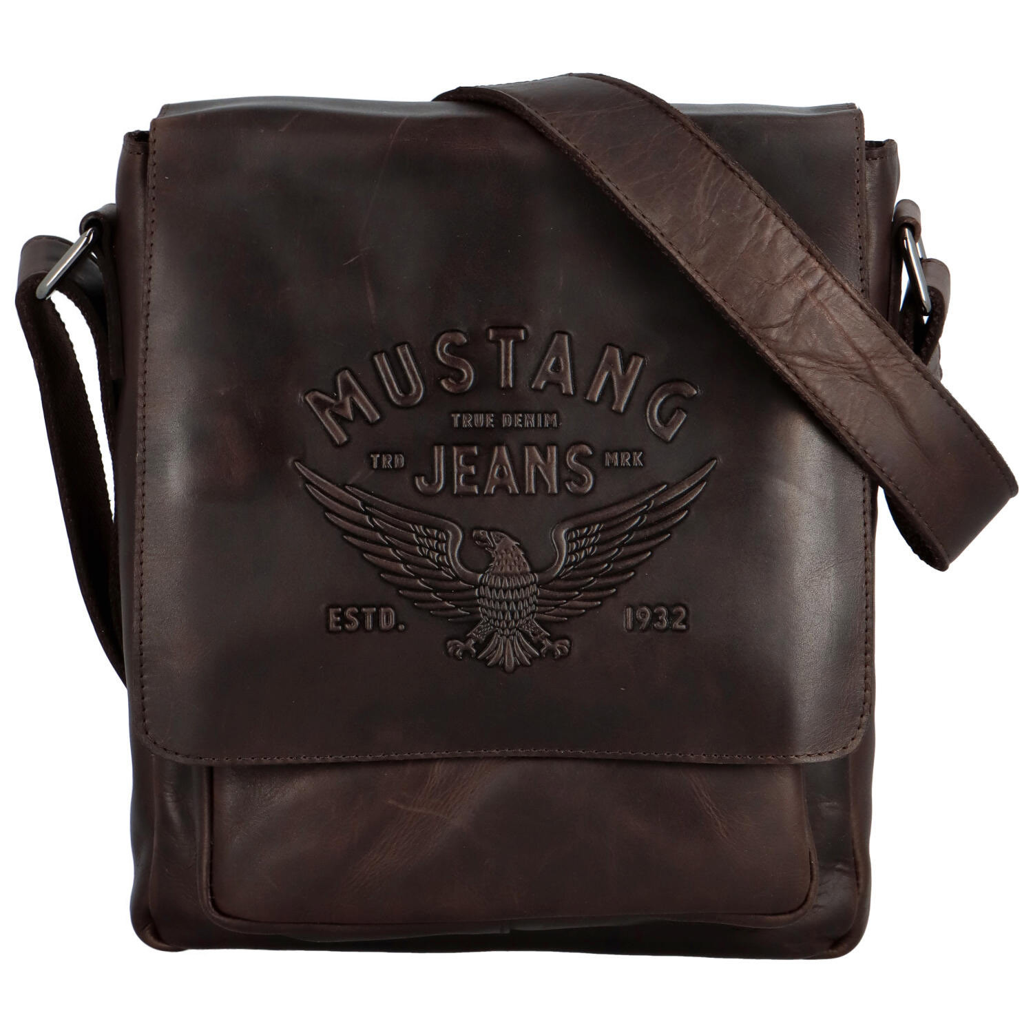 Kožená pánská taška černá - Mustang Valetia černá