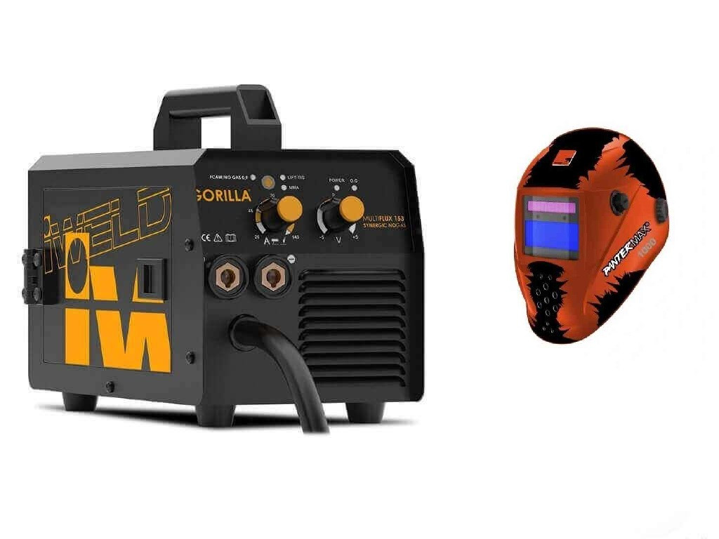 iWELD Svářečka na plněný drát Multiflux 153 - výhodný SET Varianta: SET 1: svářečka s výbavou v popisu stroje + kukla eco 80MLTFLUX153/SET1