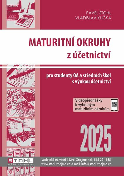 Maturitní okruhy z účetnictví 2025 - Pavel Štohl, Vladislav Klička