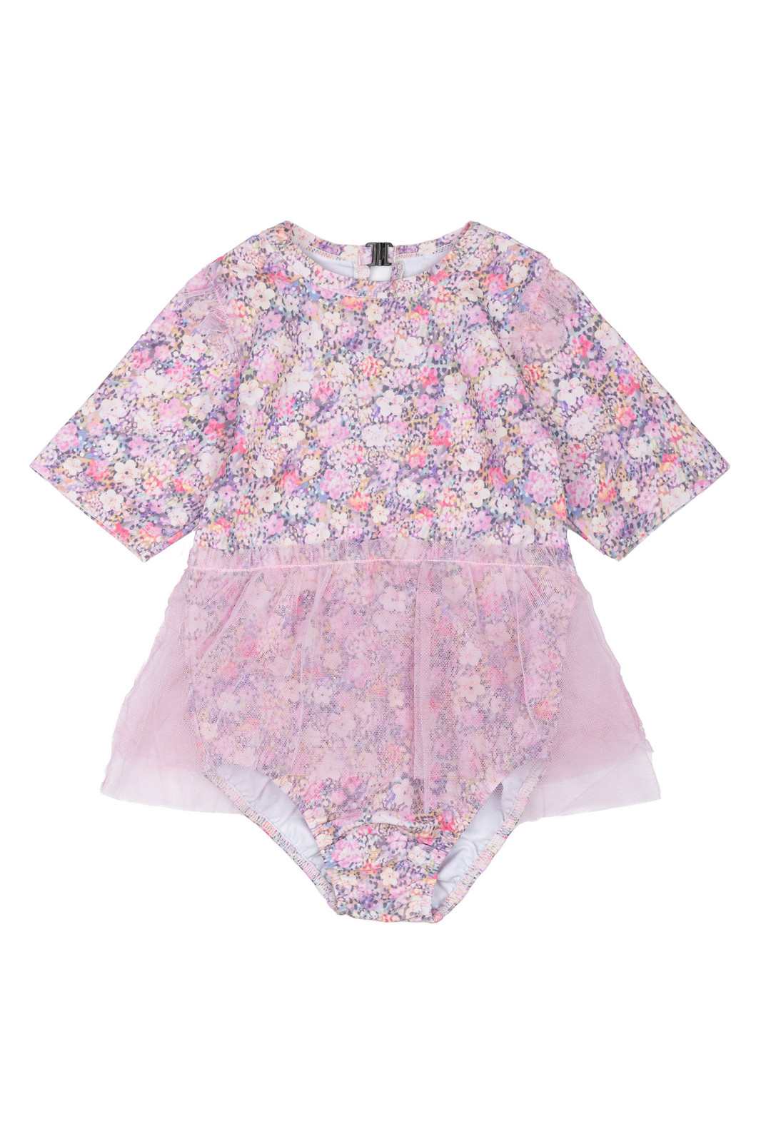 Mikk-Line Mikk - Line dívčí koupací overal se sukní 1030 - Lilas Velikost: 74/80