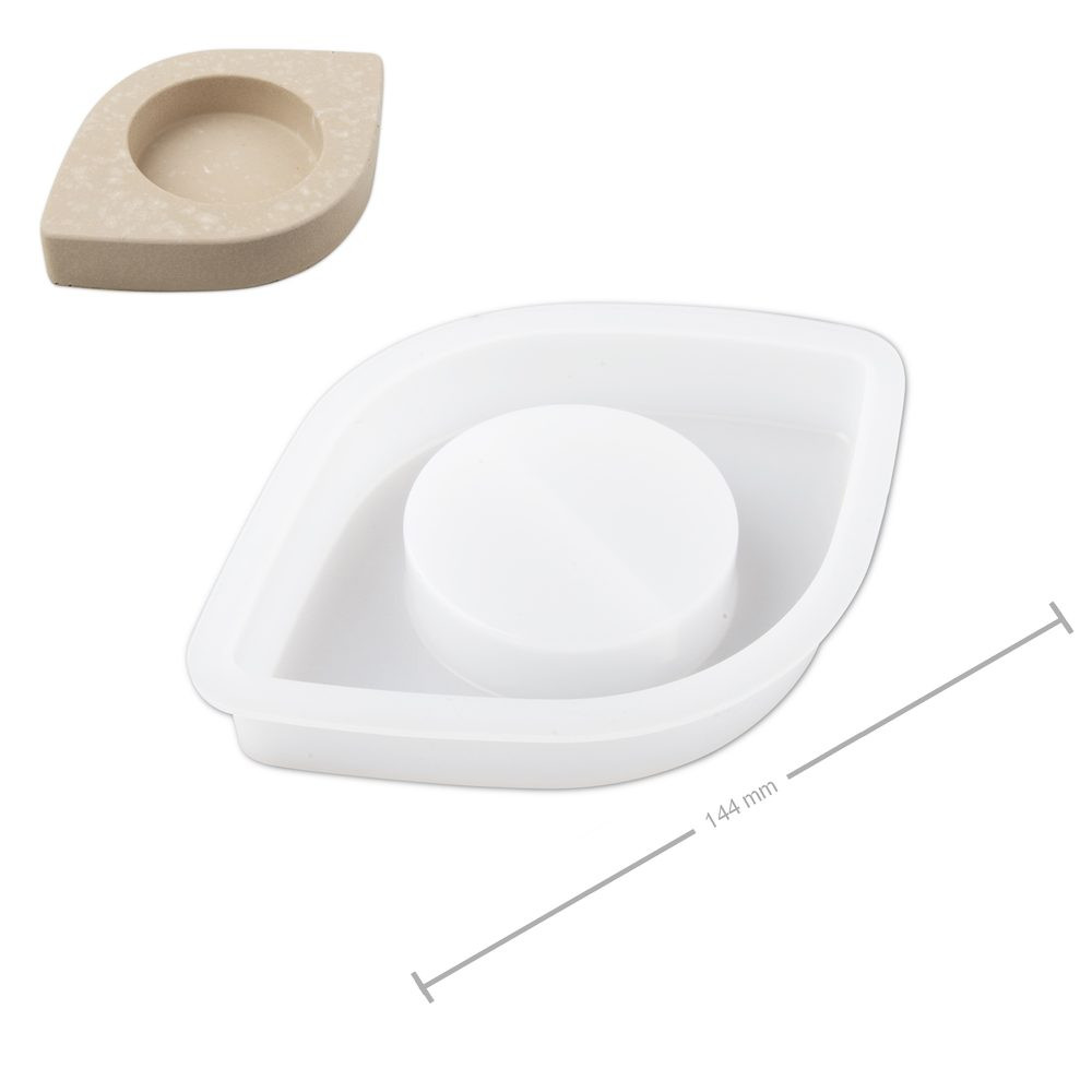 Manumi Silikonová forma na odlévání kreativní hmoty svícen Boží oko 144x97x22mm - 1 ks