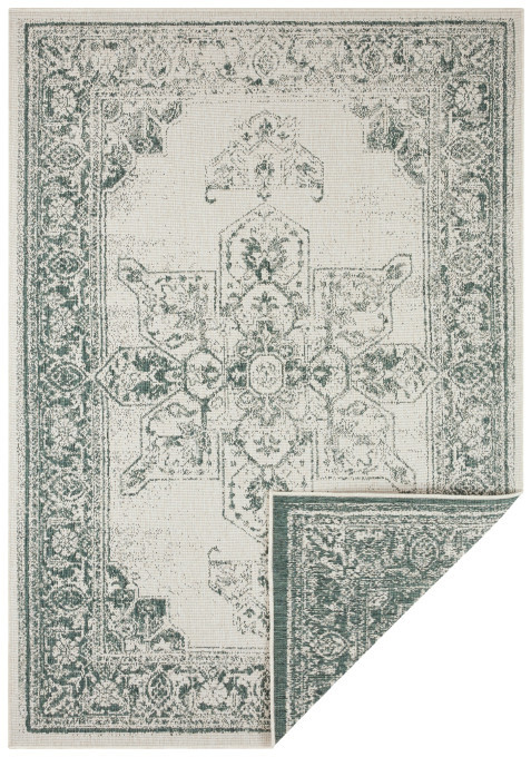 Oboustranný koberec Twin Supreme Borbon zelený / krémový