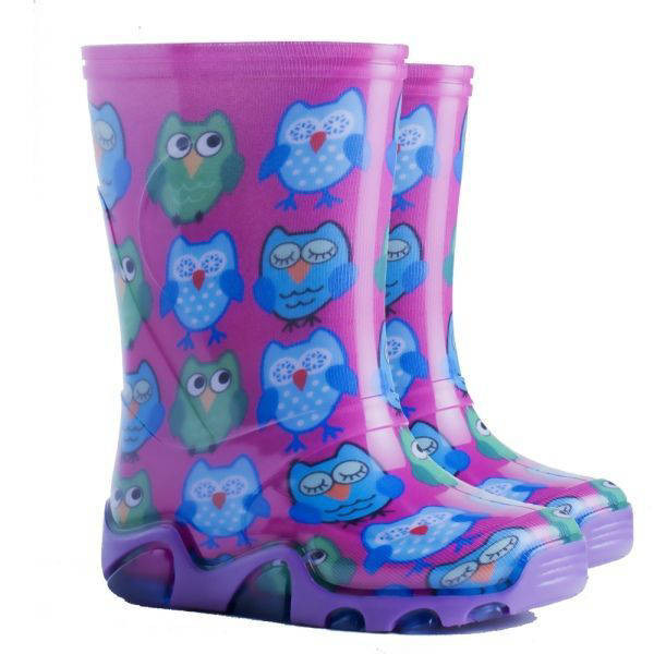 BIGHORN 1630 B Dětské barevné holínky SOVA 24-25 1630B_24-25