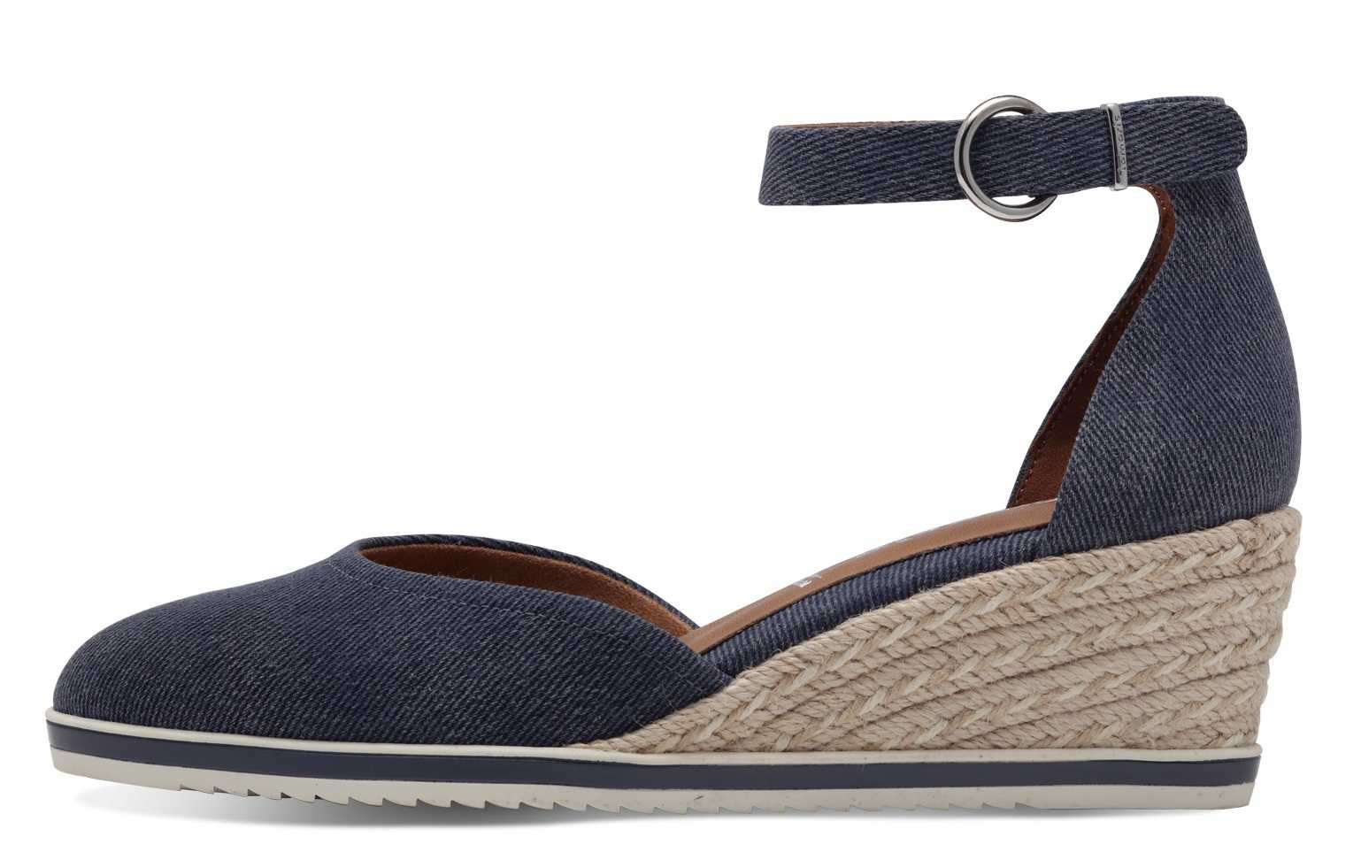 Tamaris 1-22319-44-800 Dámské sandály na klínku modré 36